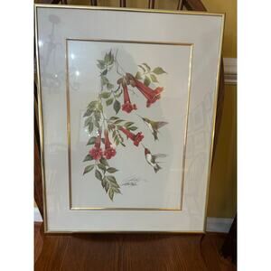 Art LaMay -‘Hummingbirds’ Signed-Numbered 315/2500 Framed Print Litho 22.5"x17.5